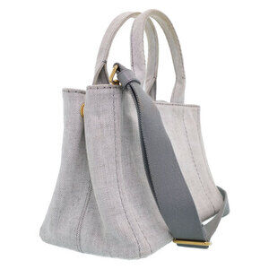 Prada Denim Handbag Canapa Bag